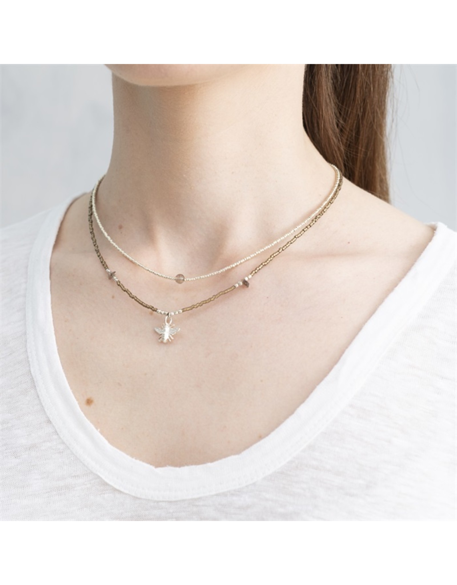 A beautiful Story Flora Silver Plated Necklace