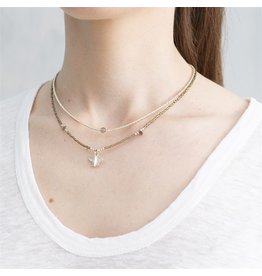 A beautiful Story Flora Silver Plated Necklace