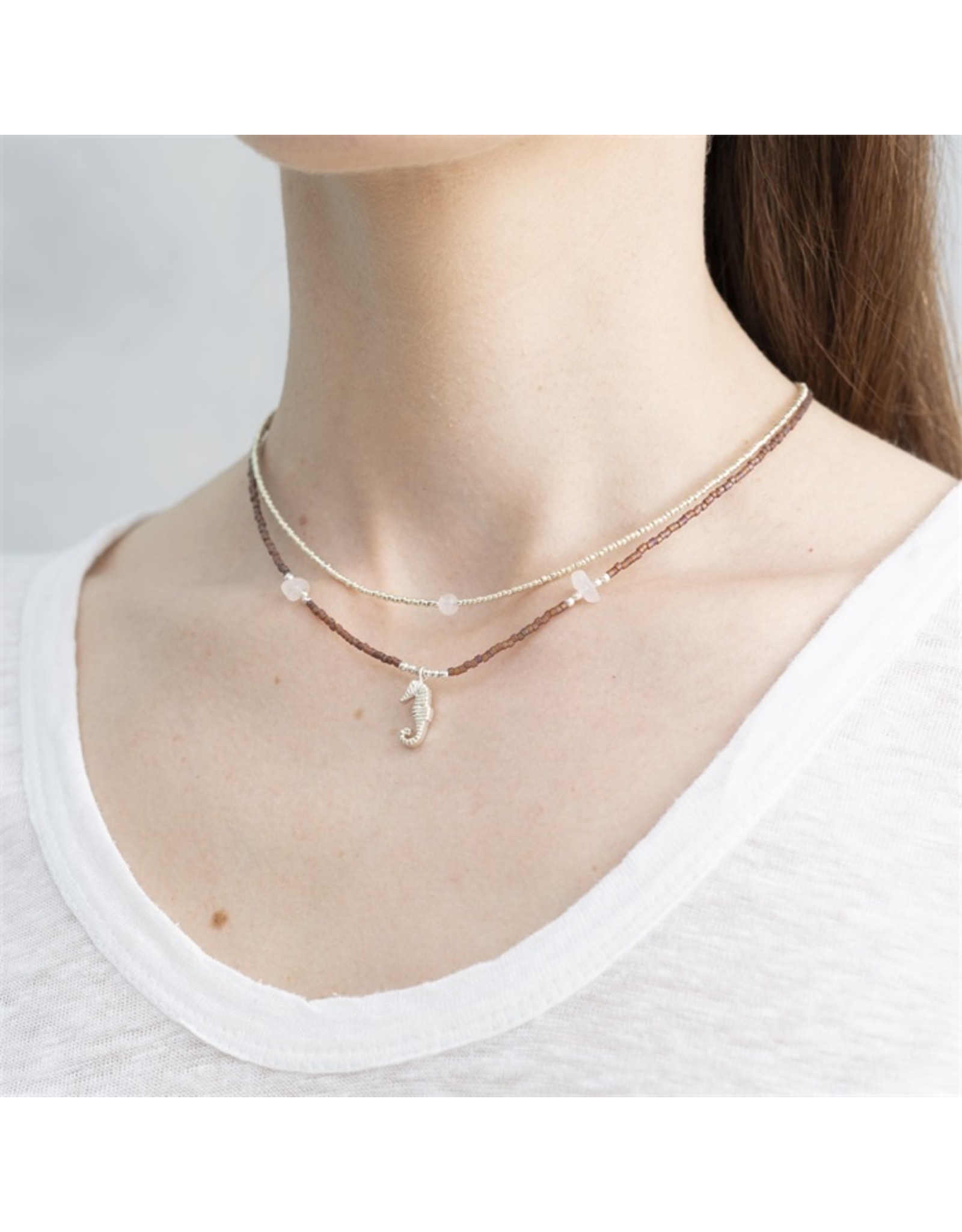 A beautiful Story Flora Silver Plated Necklace