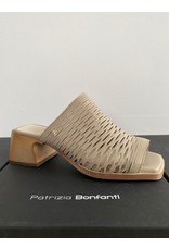 Patrizia Bonfanti Peep Toe Architectural Heel Sandal