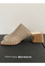 Patrizia Bonfanti Peep Toe Architectural Heel Sandal