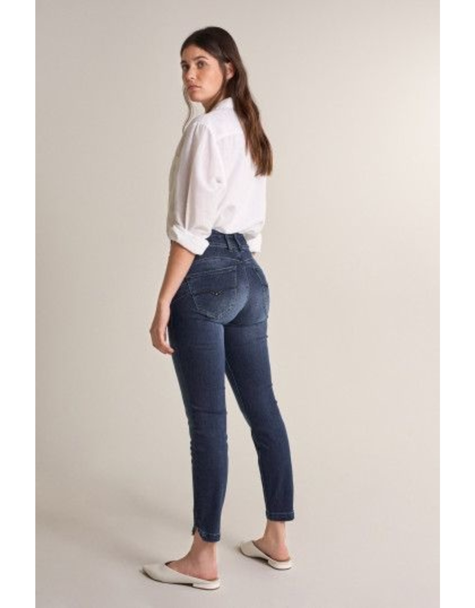Salsa Jeans Push In Secret Capri Jeans With Embroidered Details