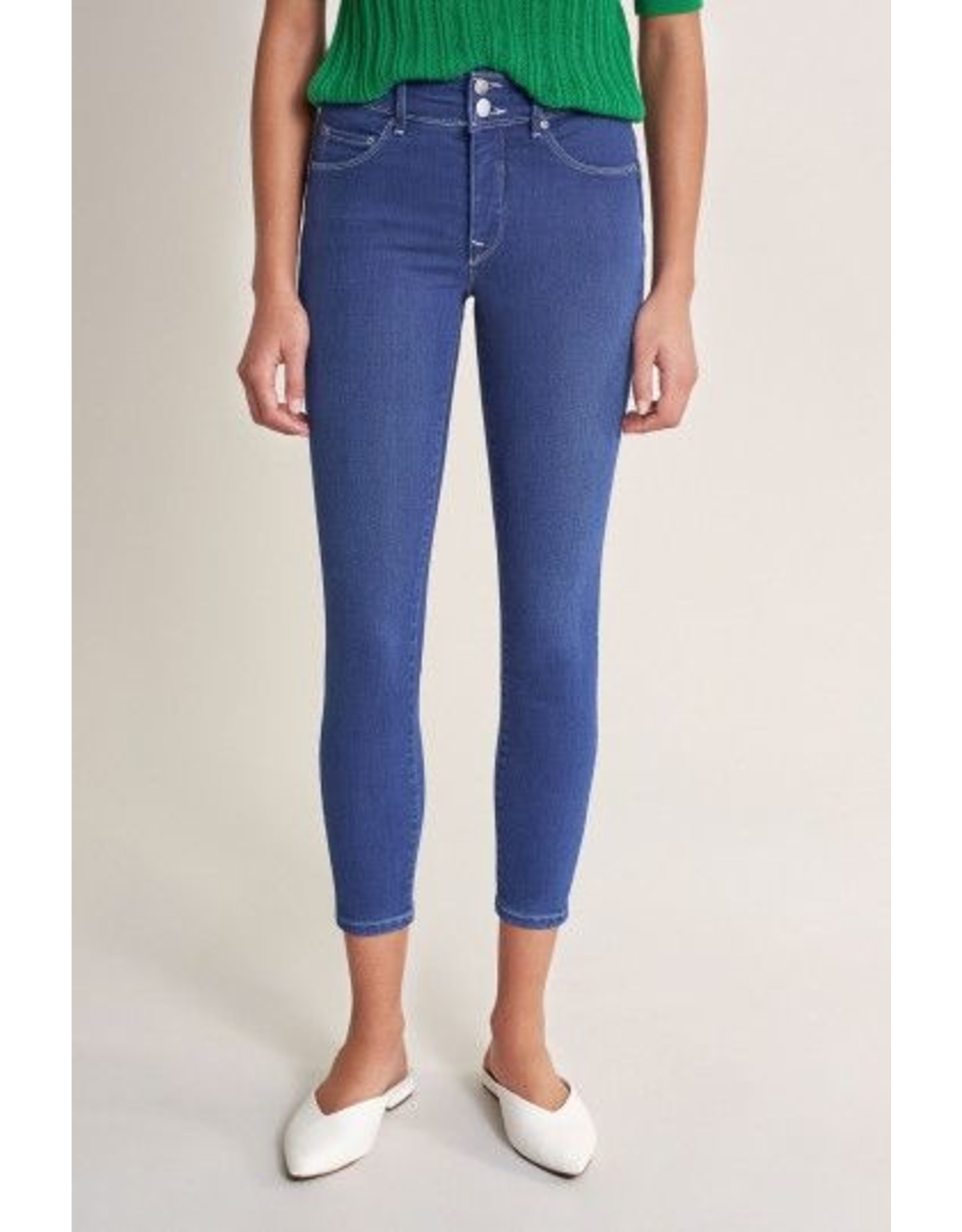 Salsa Jeans Push In Secret Capri Bright Blue Jeans