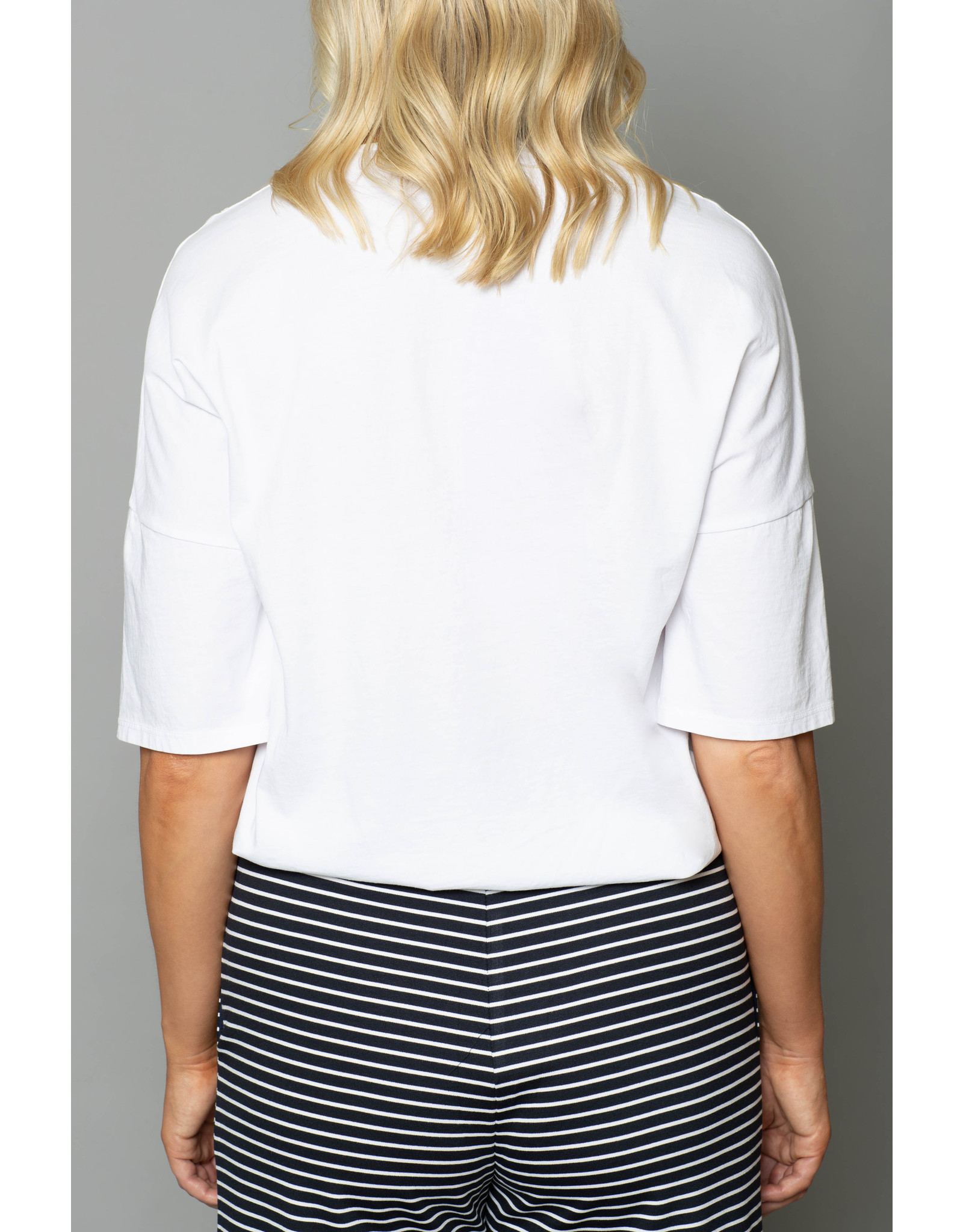 Peruzzi Satin Trim Top