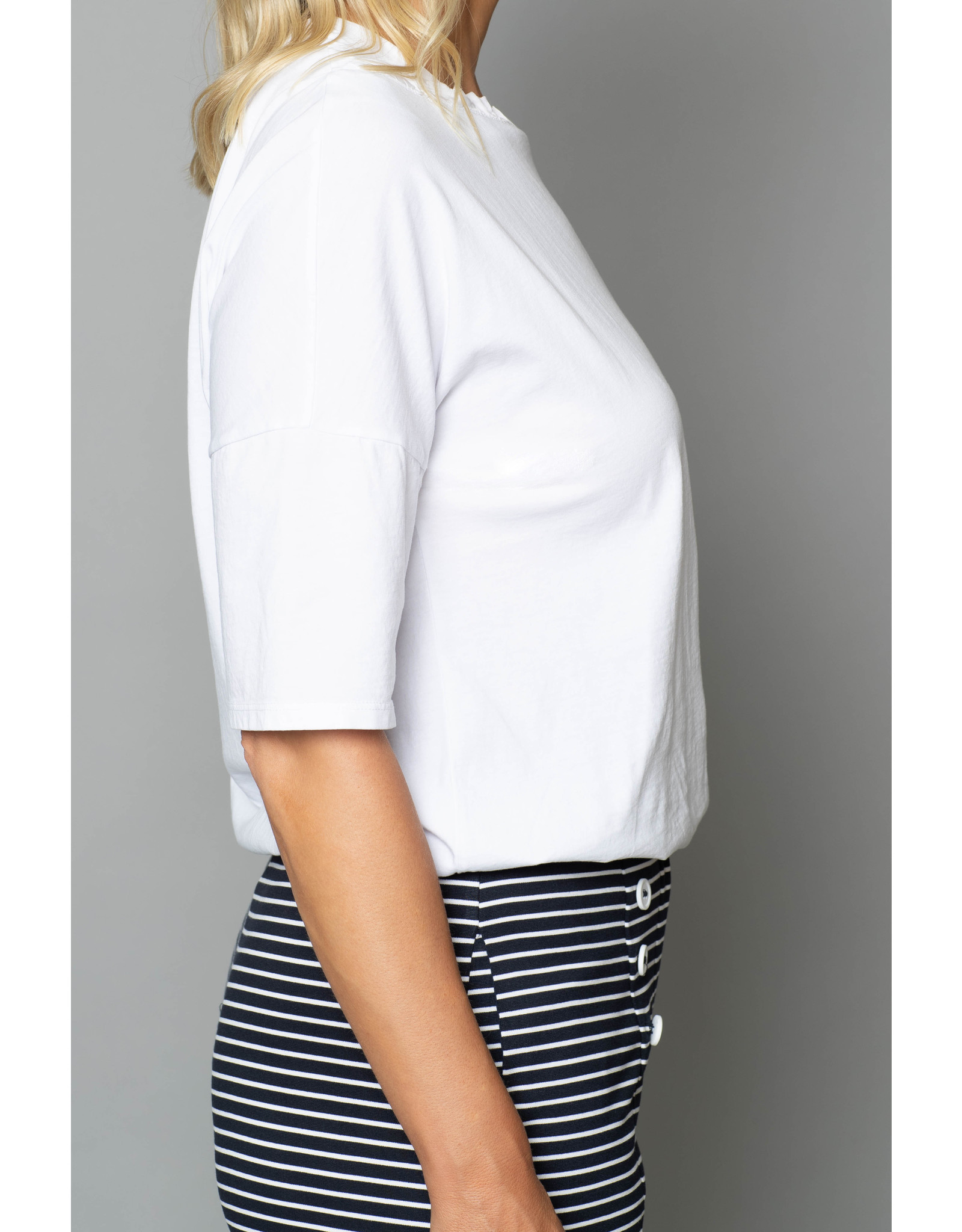 Peruzzi Satin Trim Top