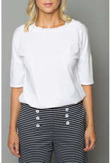 Peruzzi Satin Trim Top