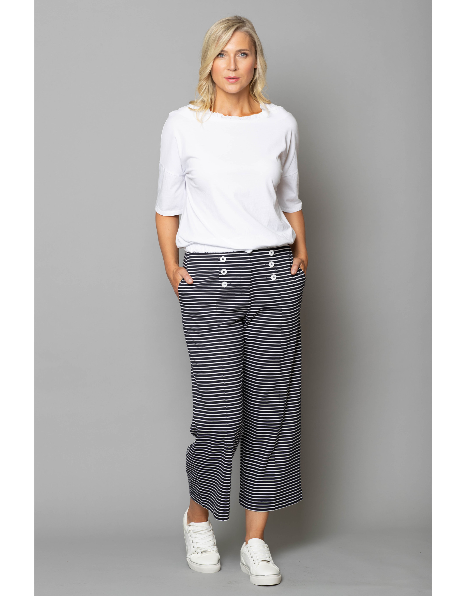 Peruzzi Satin Trim Top