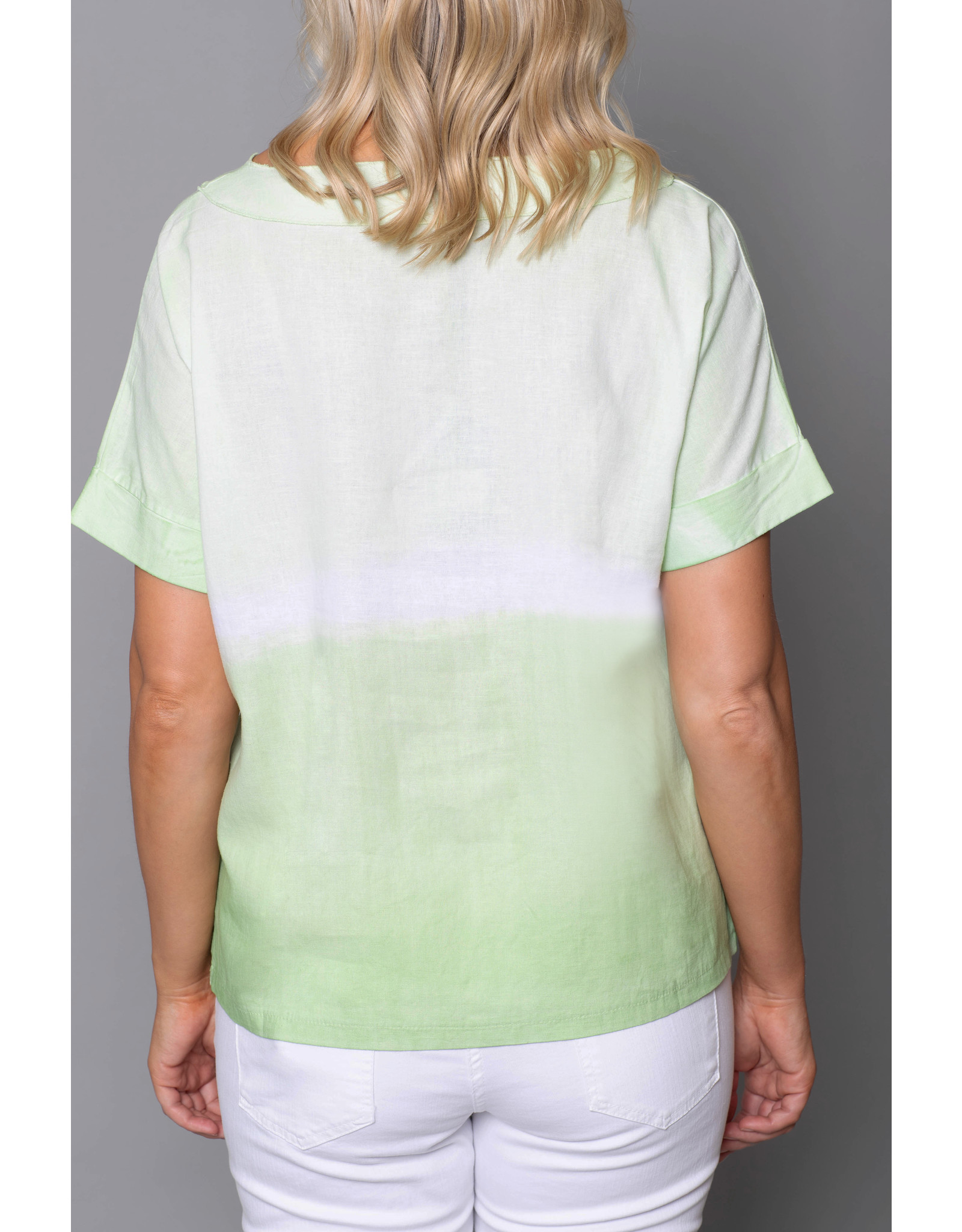 Peruzzi Tie Dye Effect Short Sleeve Top