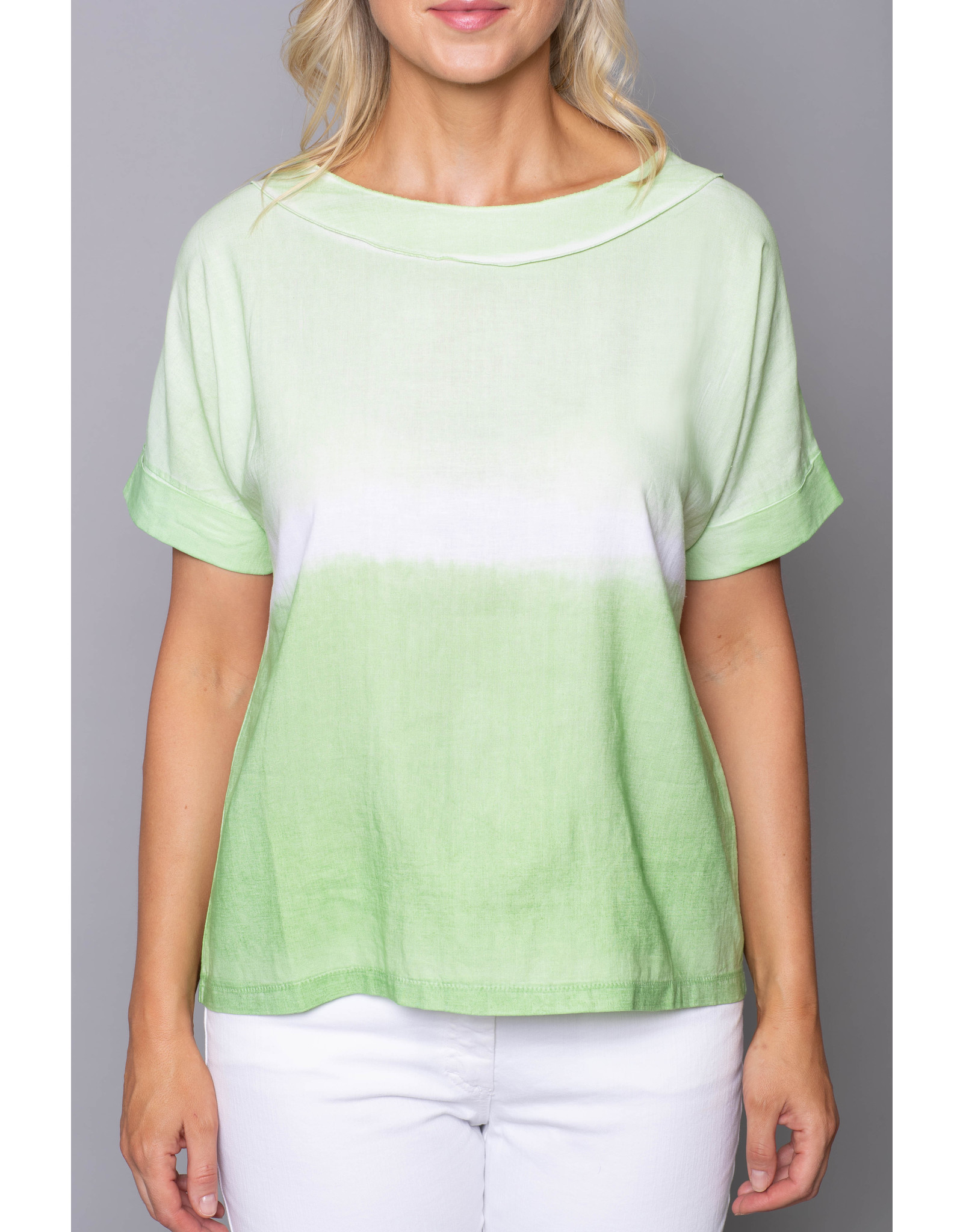 Peruzzi Tie Dye Effect Short Sleeve Top