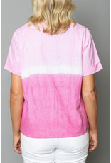 Peruzzi Tie Dye Effect Short Sleeve Top