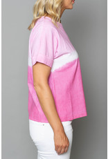Peruzzi Tie Dye Effect Short Sleeve Top