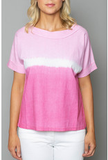 Peruzzi Tie Dye Effect Short Sleeve Top