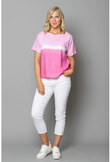 Peruzzi Tie Dye Effect Short Sleeve Top