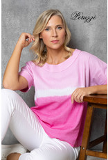Peruzzi Tie Dye Effect Short Sleeve Top