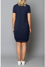 Peruzzi Jersey Stripe Short Sleeve Layered Dress