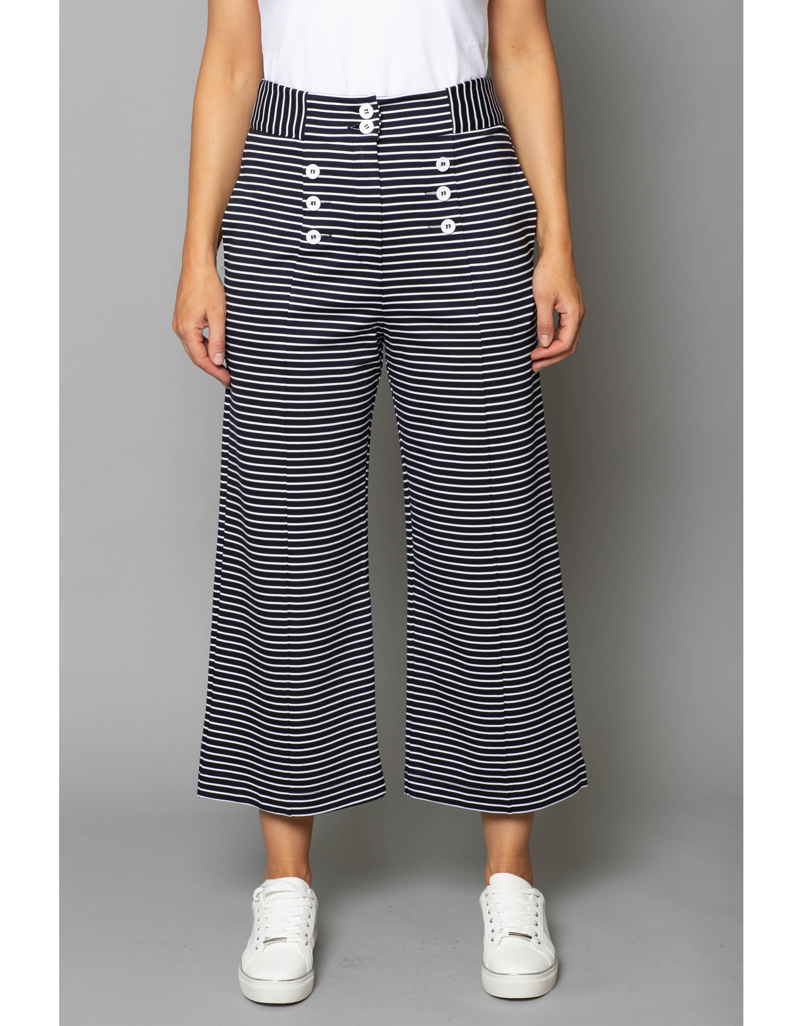 Peruzzi Crop Stripe Trouser