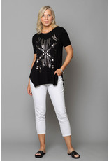 Peruzzi Metalic Print top