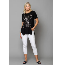 Peruzzi Metalic Print top