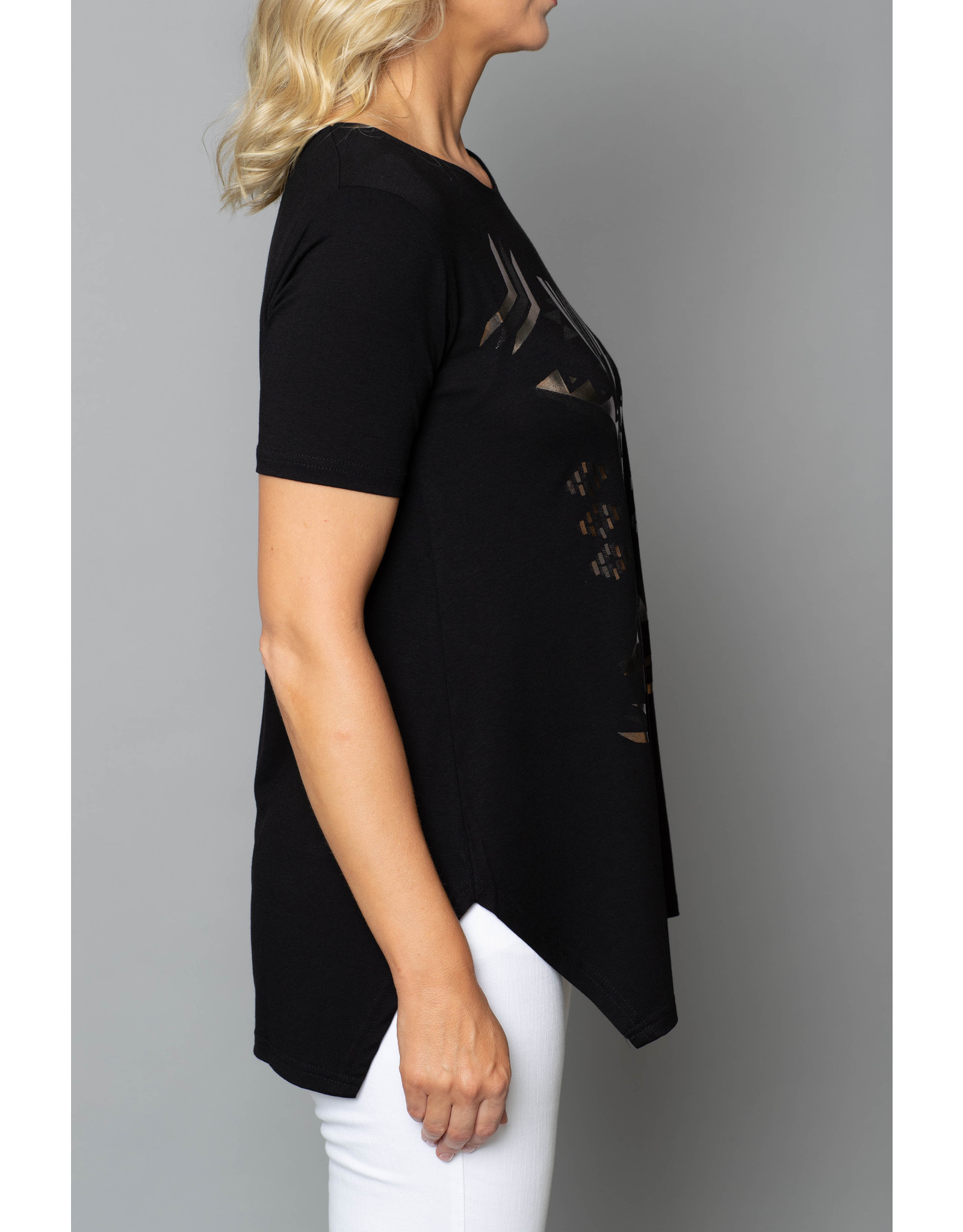 Peruzzi Metalic Print top