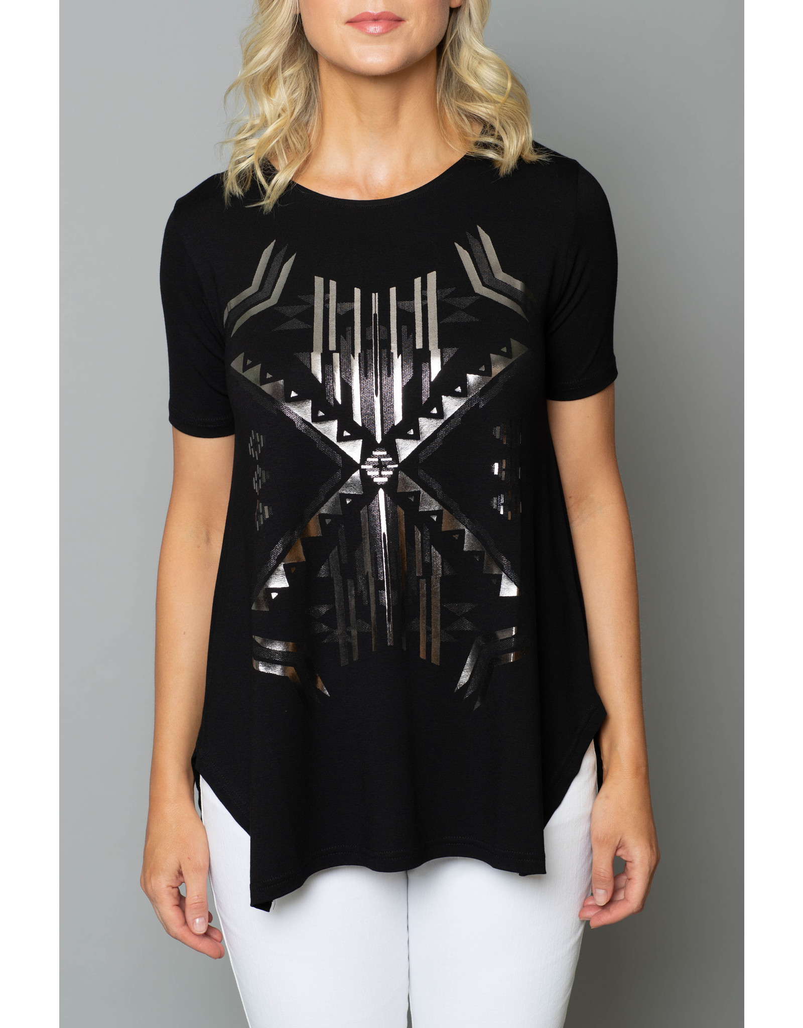 Peruzzi Metalic Print top