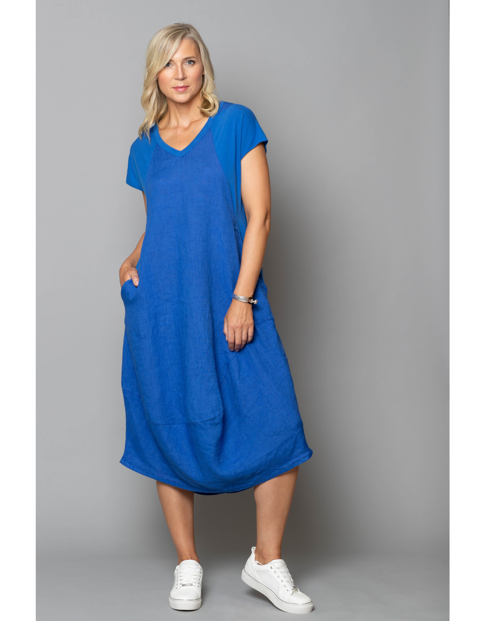 Peruzzi Jersey Shoulder Dress