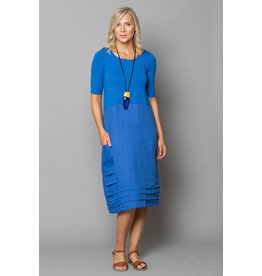 Peruzzi Pleated Linen Dress
