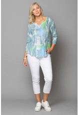 Peruzzi  Abstract Print Long Sleeve Top