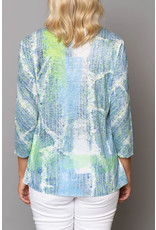 Peruzzi  Abstract Print Long Sleeve Top
