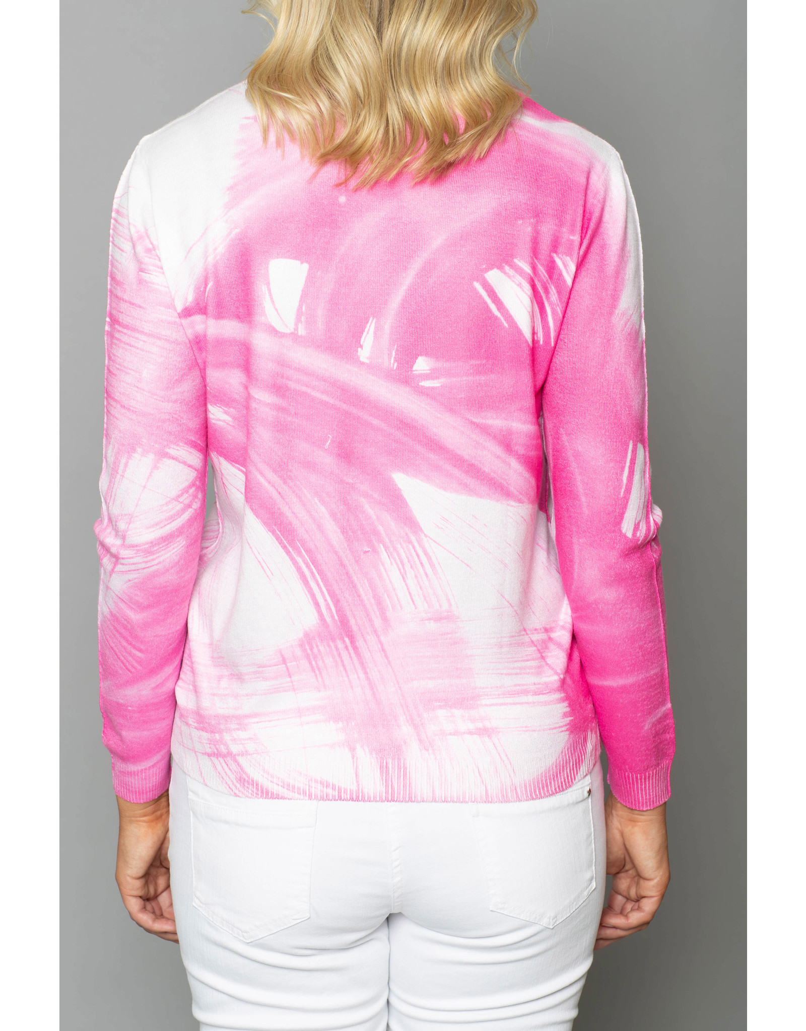 Peruzzi Pink Brushstroke Knit