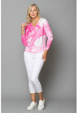 Peruzzi Pink Brushstroke Knit