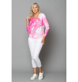 Peruzzi Pink Brushstroke Knit