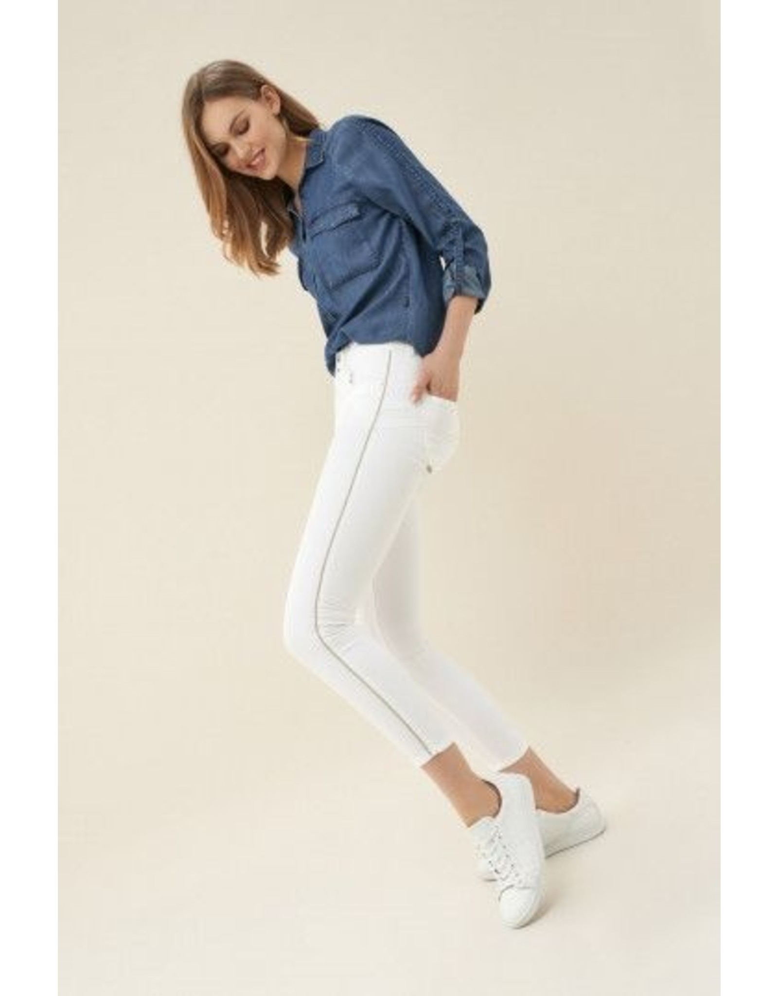 Salsa Jeans Push In Secret Capri Jeans With Detail On Side