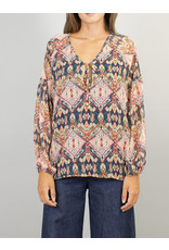 La Fee Maraboutee Boho Printed Tunic Top