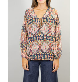 La Fee Maraboutee Boho Printed Tunic Top
