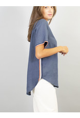 La Fee Maraboutee Linen T Top with Sport Trim Finish