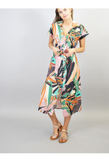 La Fee Maraboutee Short Sleeve Button Through Belted Dress