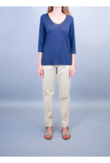 La Fee Maraboutee Bracelet Sleeve Linen V Neck Top