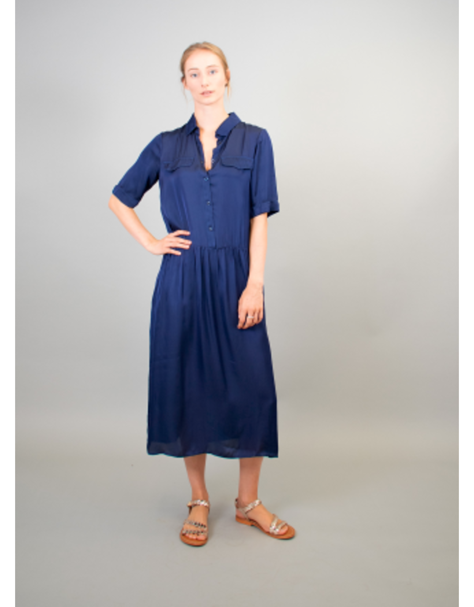 La Fee Maraboutee Dropped Waist Silk Touch Dress