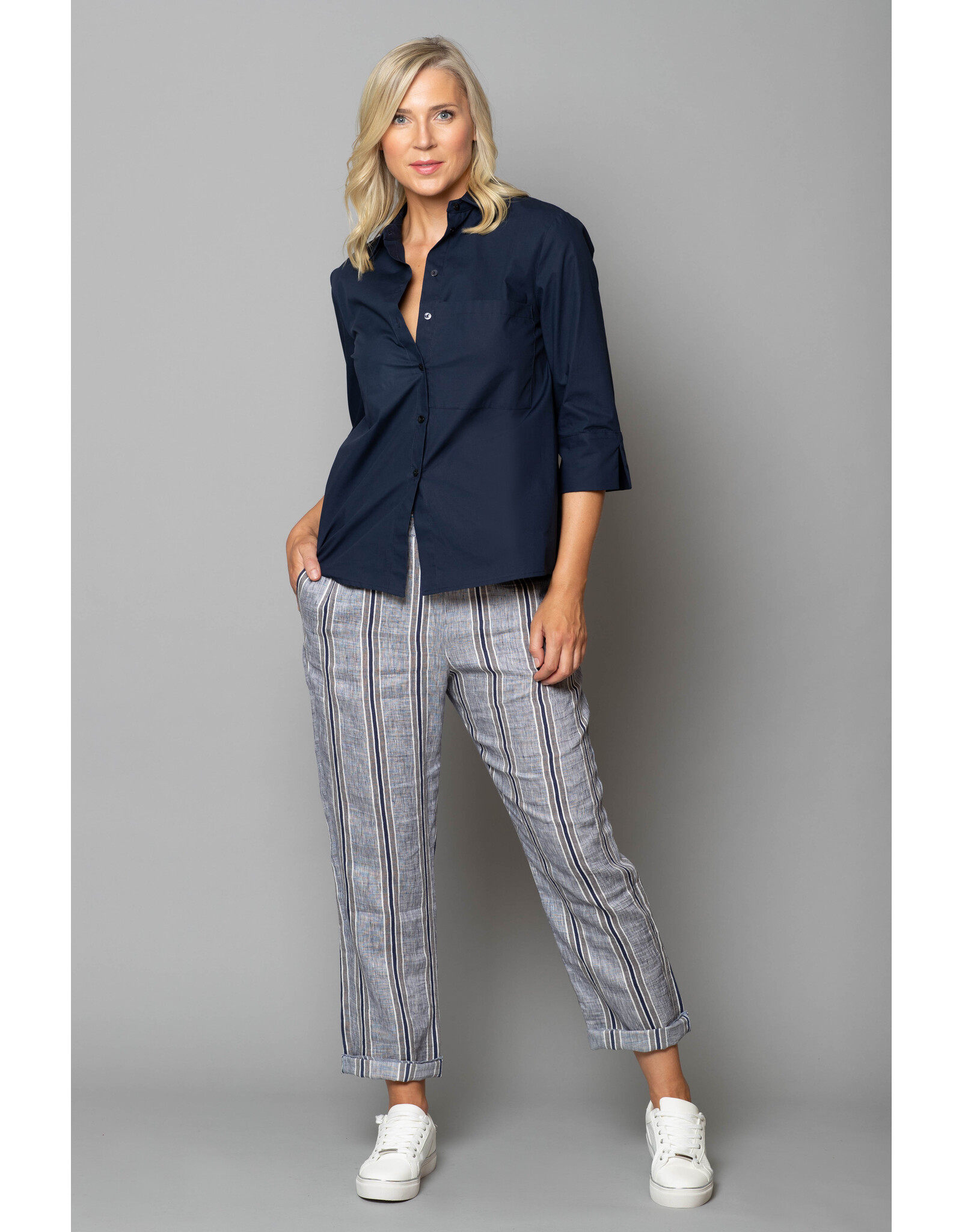 Peruzzi Stripe Linen Trouser