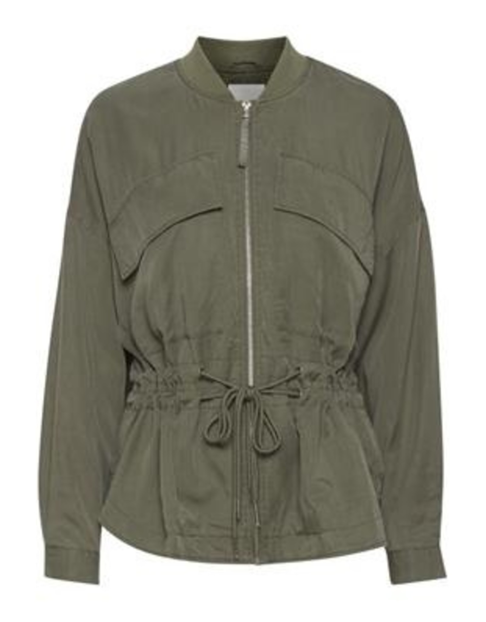 ICHI Grazie Jacket with zip and pull strings