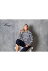 Peruzzi Compact Jersey Stripe Top