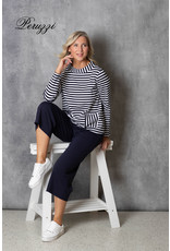 Peruzzi Compact Jersey Stripe Top