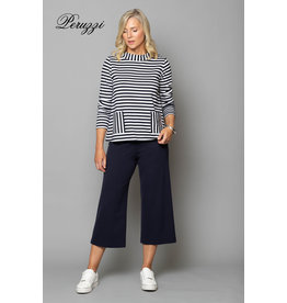 Peruzzi Compact Jersey Stripe Top