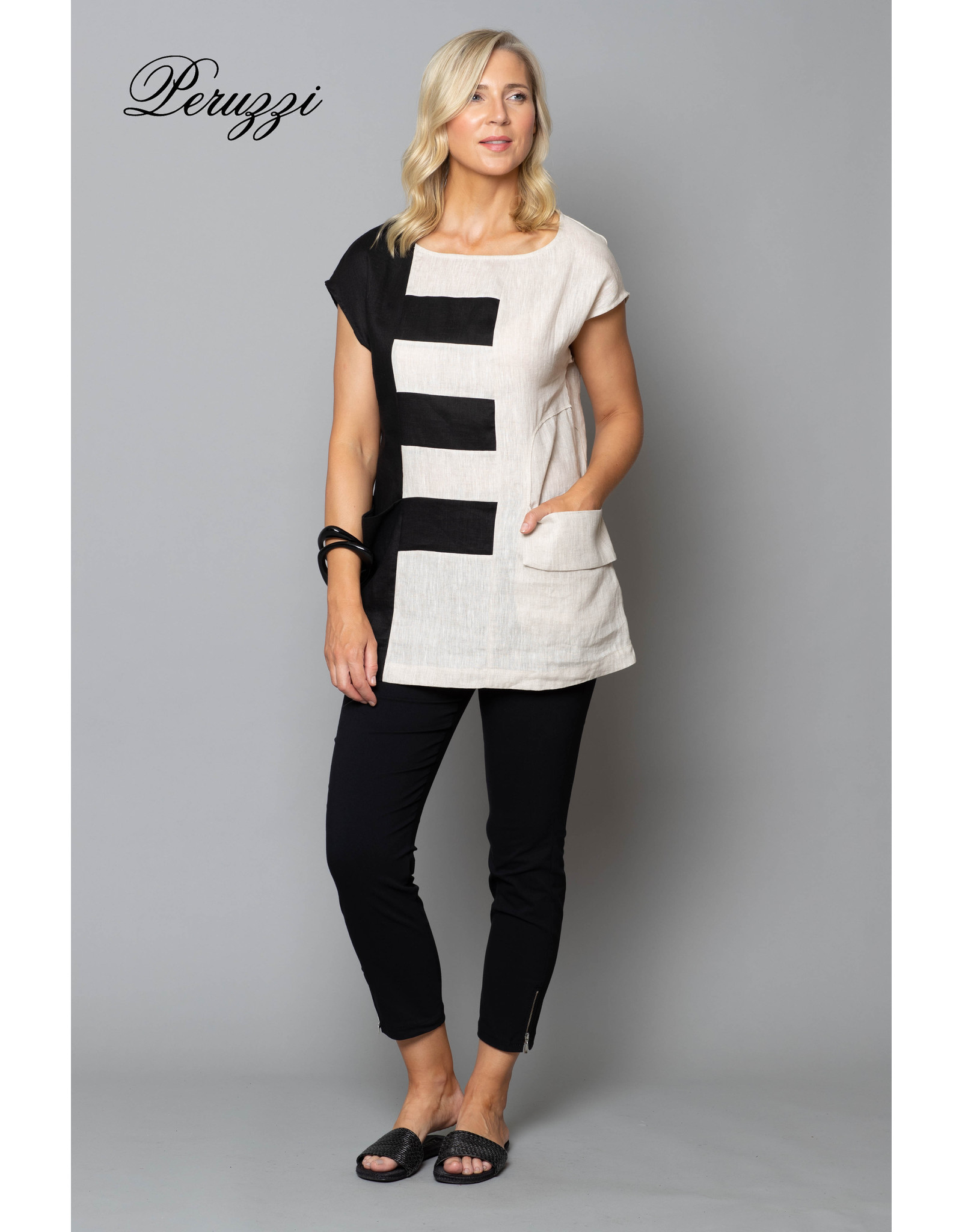 Peruzzi Broken Stripe Tunic