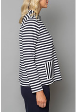 Peruzzi Compact Jersey Stripe Top