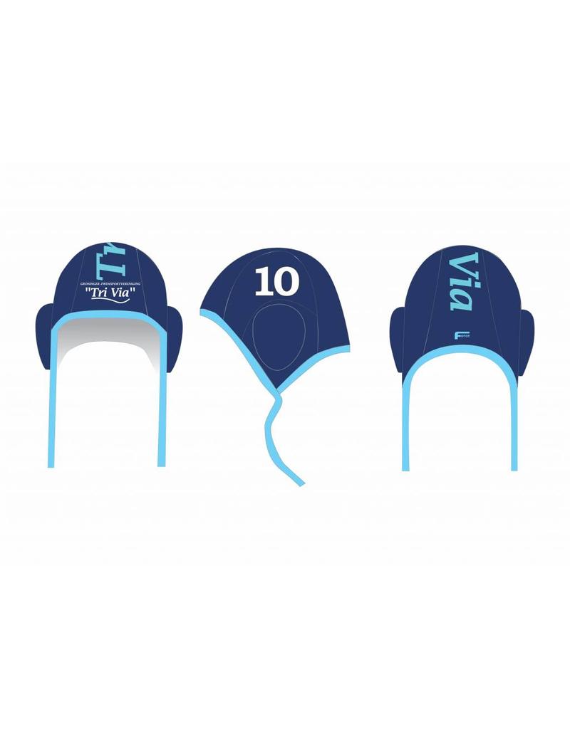 Force TriVia waterpolocaps - blauw - op bestelling