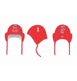 Force TriVia waterpolocaps - rood - op bestelling