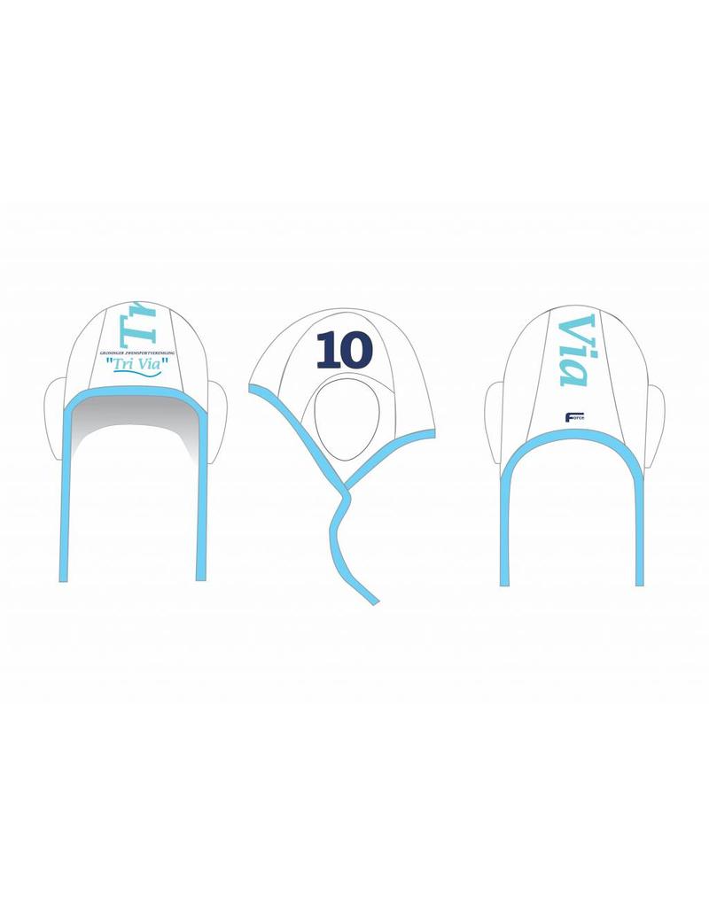 Force TriVia waterpolocaps - wit - op bestelling