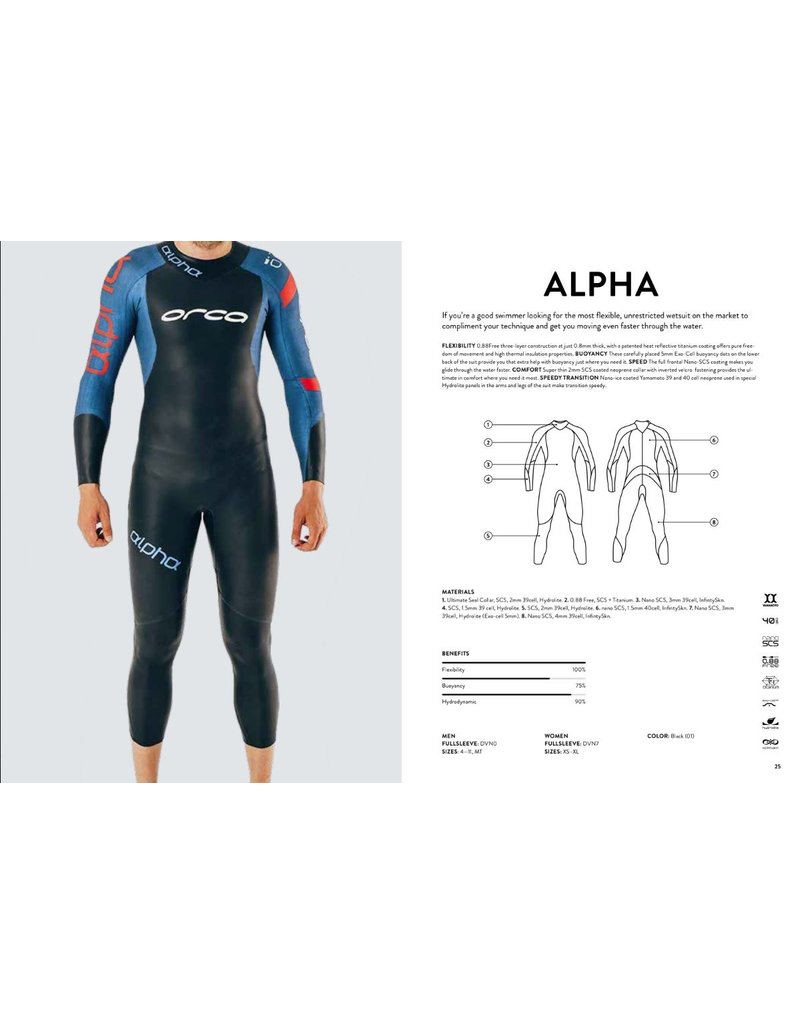 Orca Orca Demo wetsuit Alpha - damesmaat L