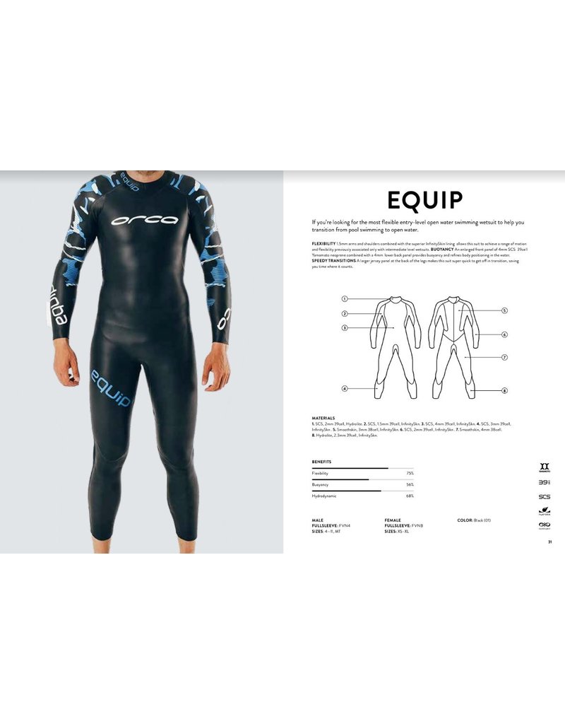 Orca Orca wetsuit Equip herenmodel - maat 11 (heet nu de Flex)